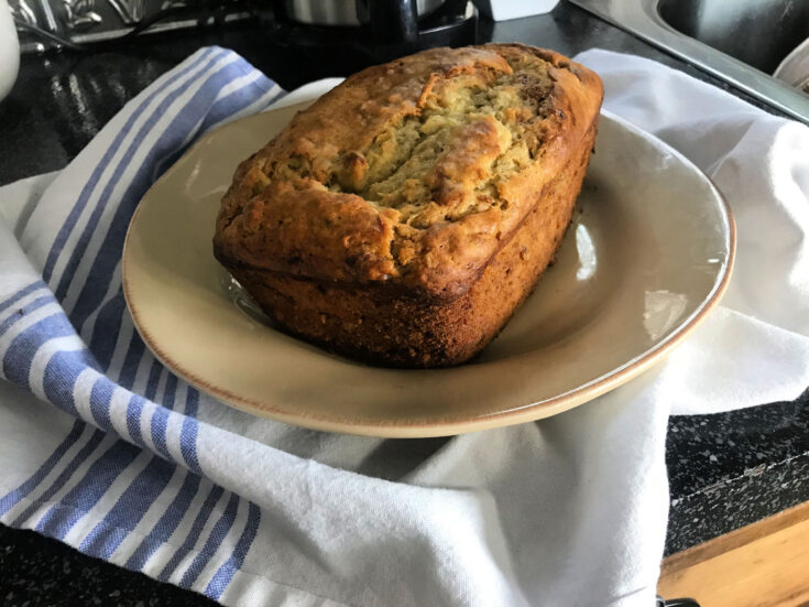 finished better for you sourdough banana bread
