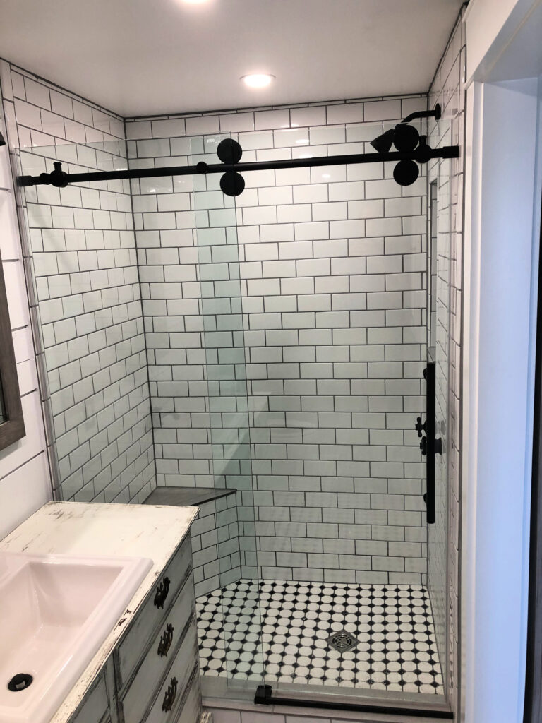 shower section remodel