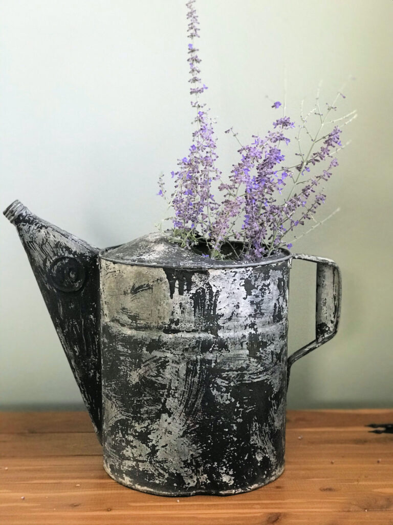 rustic watering can