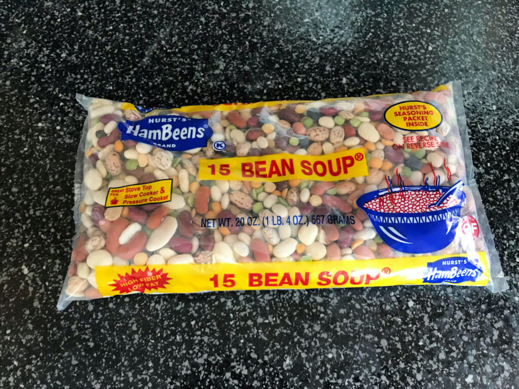 bag of dried beans