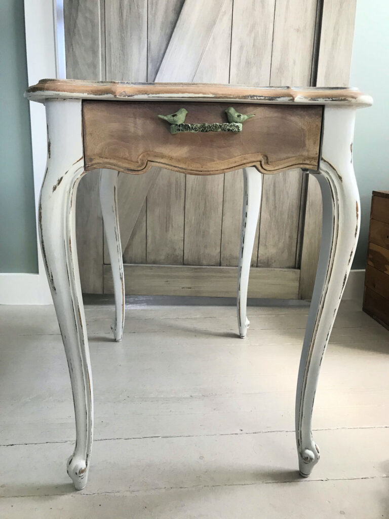 vintage farmhouse side table