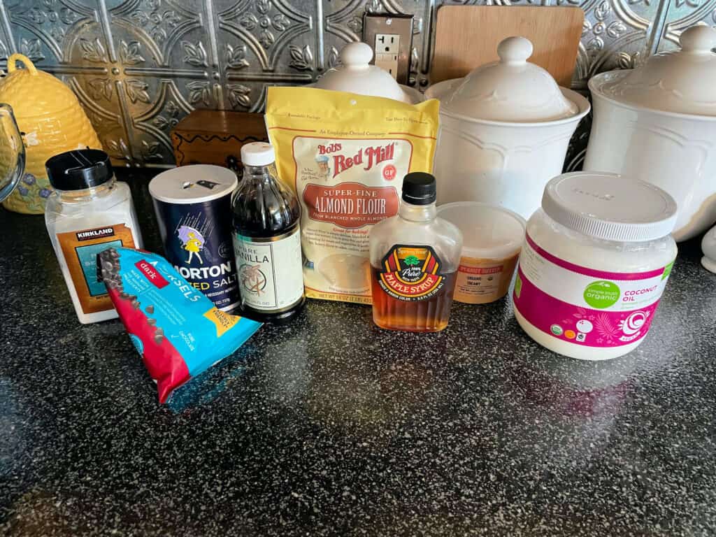 ingredients for chocolate covered peanut butter bars