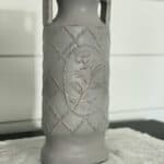 wax coated chalk painted vase